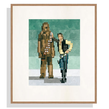 Han Solo and Chewbacca